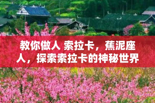 教你做人 索拉卡，蕉泥座人，探索索拉卡的神秘世界