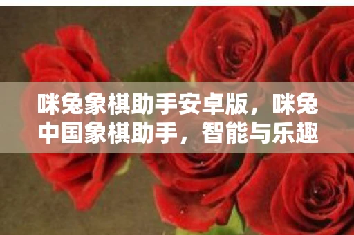 咪兔象棋助手安卓版,咪兔中国象棋助手,智能与乐趣的完美结合 咪兔象棋助手安卓版,咪兔中国象棋助手,智能与乐趣的完美结合