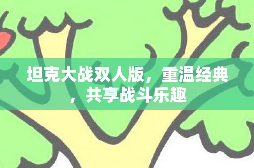 坦克大战双人版，重温经典，共享战斗乐趣