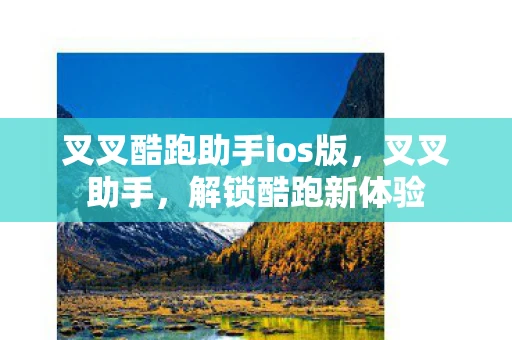 叉叉酷跑助手ios版，叉叉助手，解锁酷跑新体验