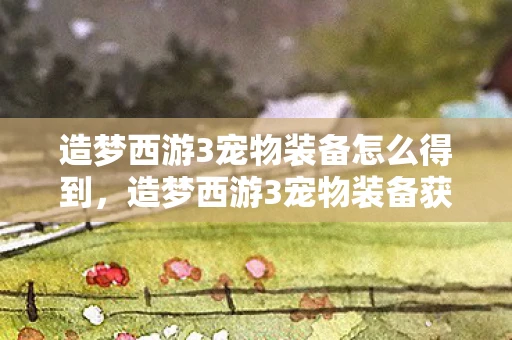 造梦西游3宠物装备怎么得到，造梦西游3宠物装备获取攻略