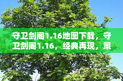 守卫剑阁1.16地图下载，守卫剑阁1.16，经典再现，策略与勇气的较量