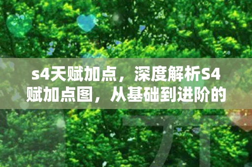 s4天赋加点，深度解析S4赋加点图，从基础到进阶的全面指南