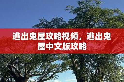 逃出鬼屋攻略视频，逃出鬼屋中文版攻略