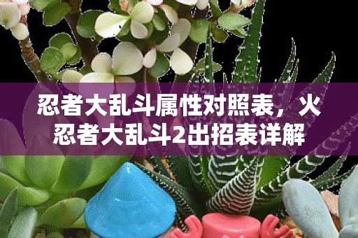 忍者大乱斗属性对照表，火忍者大乱斗2出招表详解