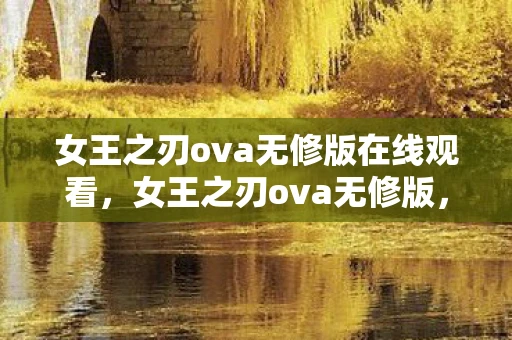 女王之刃ova无修版在线观看，女王之刃ova无修版，一场视觉与心灵的盛宴