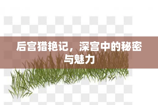 深宫中的秘密与魅力图片