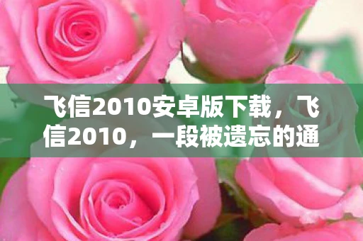 飞信2010安卓版下载，飞信2010，一段被遗忘的通信往事