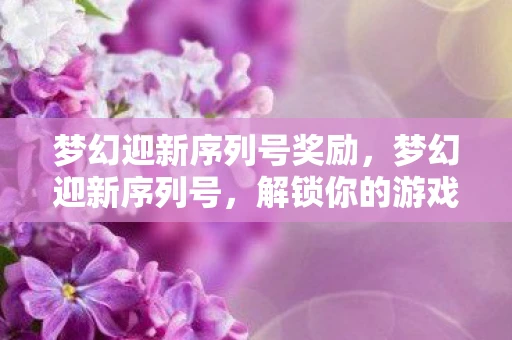 梦幻迎新序列号奖励,梦幻迎新序列号,解锁你的游戏新旅程 梦幻迎新序列号奖励,梦幻迎新序列号,解锁你的游戏新旅程
