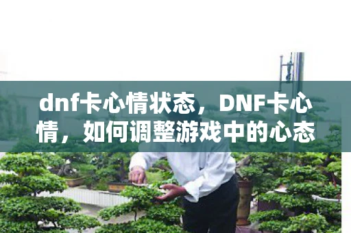 dnf卡心情状态，DNF卡心情，如何调整游戏中的心态