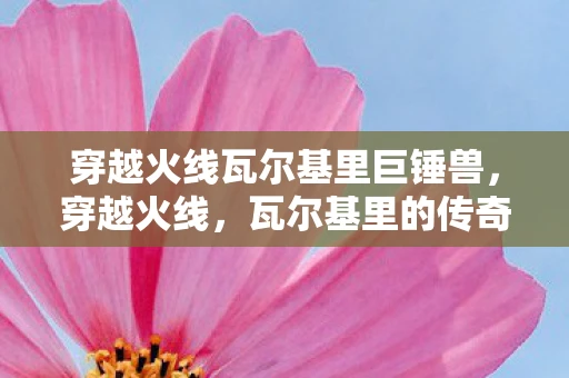 穿越火线瓦尔基里巨锤兽,穿越火线,瓦尔基里的传奇 穿越火线瓦尔基里巨锤兽,穿越火线,瓦尔基里的传奇