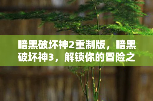 暗黑破坏神2重制版，暗黑破坏神3，解锁你的冒险之旅