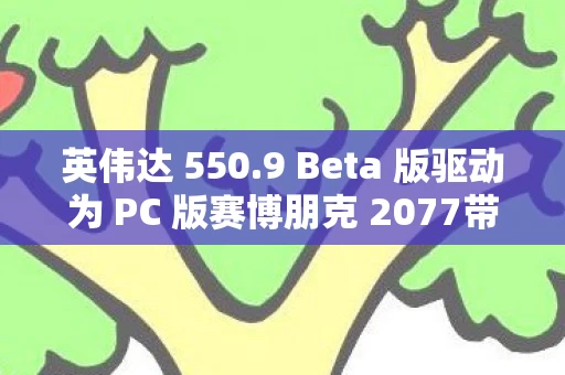 9 Beta 版驱动为 PC 版赛博朋克 2077带来前所未有的游戏体验图片
