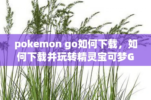 pokemon go如何下载，如何下载并玩转精灵宝可梦GO