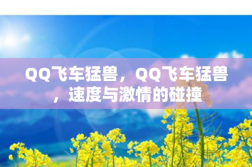 QQ飞车猛兽，QQ飞车猛兽，速度与激情的碰撞