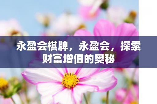 永盈会棋牌,永盈会,探索财富增值的奥秘 永盈会棋牌,永盈会,探索财富增值的奥秘