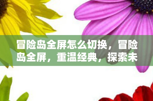 冒险岛全屏怎么切换，冒险岛全屏，重温经典，探索未知