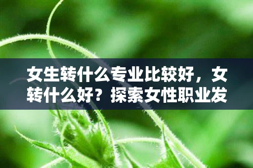 女生转什么专业比较好,女转什么好?探索女性职业发展的多样性与可能性 女生转什么专业比较好,女转什么好?探索女性职业发展的多样性与可能性