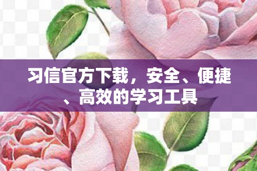 习信官方下载,安全、便捷、高效的学习工具 习信官方下载,安全、便捷、高效的学习工具