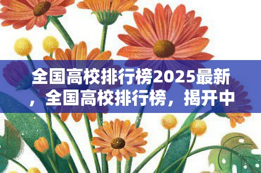 全国高校排行榜2025最新，全国高校排行榜，揭开中国顶尖学府的面纱