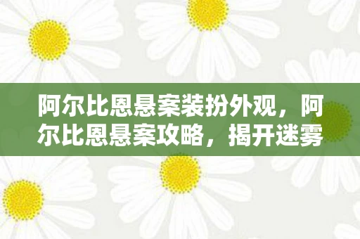 阿尔比恩悬案装扮外观，阿尔比恩悬案攻略，揭开迷雾，寻找真相