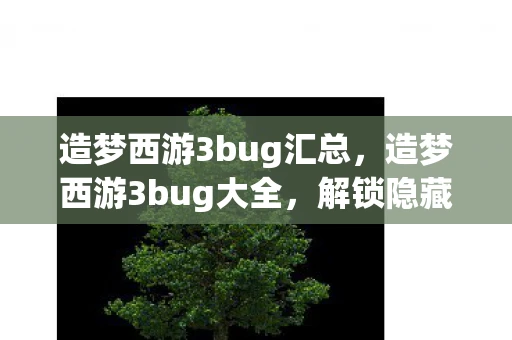 造梦西游3bug汇总，造梦西游3bug大全，解锁隐藏关卡与角色技能
