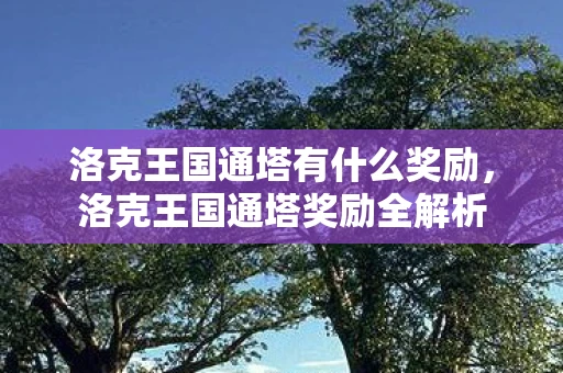 洛克王国通塔有什么奖励，洛克王国通塔奖励全解析