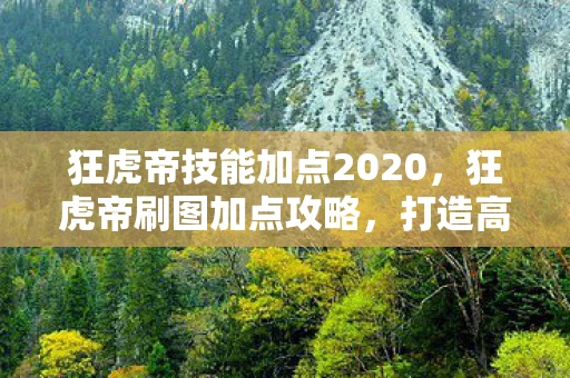 狂虎帝技能加点2020，狂虎帝刷图加点攻略，打造高效战斗力的关键