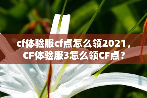 cf体验服cf点怎么领2021，CF体验服3怎么领CF点？