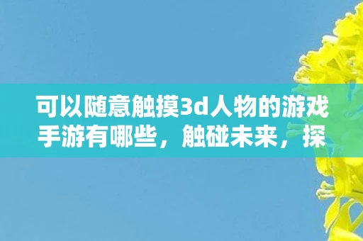 可以随意触摸3d人物的游戏手游有哪些，触碰未来，探索3D人物互动游戏的新纪元
