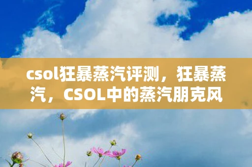 csol狂暴蒸汽评测，狂暴蒸汽，CSOL中的蒸汽朋克风暴