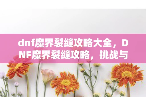 dnf魔界裂缝攻略大全，DNF魔界裂缝攻略，挑战与机遇并存