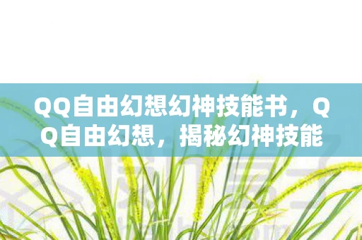 QQ自由幻想幻神技能书，QQ自由幻想，揭秘幻神技能，打造你的专属传奇