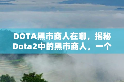 DOTA黑市商人在哪，揭秘Dota2中的黑市商人，一个隐秘而危险的世界
