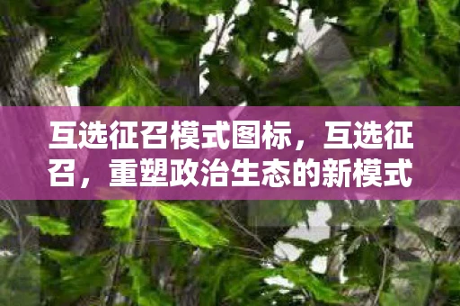 互选征召模式图标，互选征召，重塑政治生态的新模式