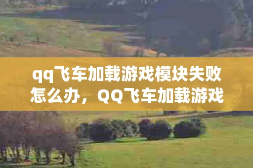 qq飞车加载游戏模块失败怎么办，QQ飞车加载游戏模块失败，原因分析与解决方案