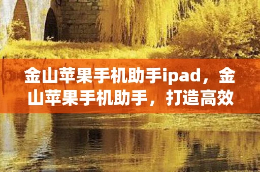 金山苹果手机助手ipad，金山苹果手机助手，打造高效便捷的移动设备管理工具