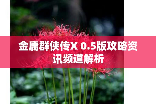 5版攻略资讯频道解析图片