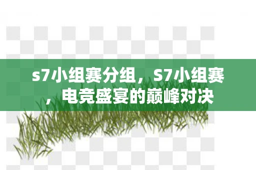 s7小组赛分组，S7小组赛，电竞盛宴的巅峰对决