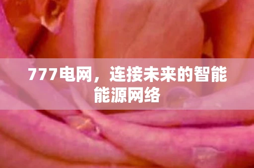 777电网，连接未来的智能能源网络
