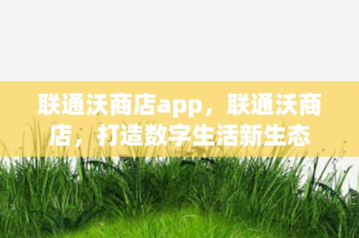 联通沃商店app，联通沃商店，打造数字生活新生态