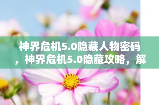 神界危机5.0隐藏人物密码，神界危机5.0隐藏攻略，解锁未知领域，挑战极限战力