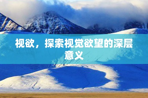 视欲，探索视觉欲望的深层意义