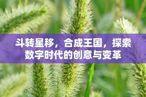 斗转星移，合成王国，探索数字时代的创意与变革