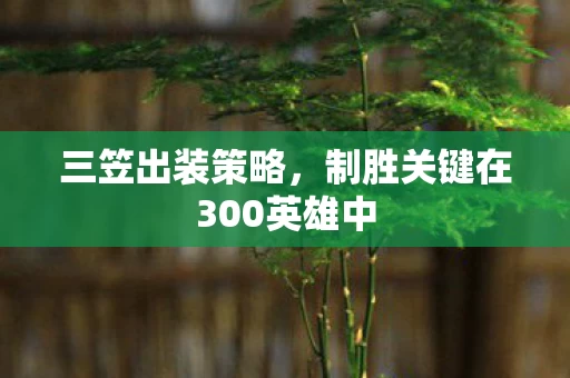 制胜关键在300英雄中图片