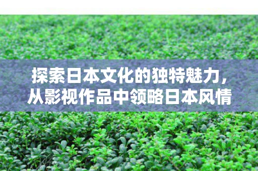 探索日本文化的独特魅力，从影视作品中领略日本风情