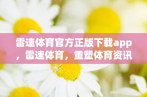 雷速体育官方正版下载app，雷速体育，重塑体育资讯的边界