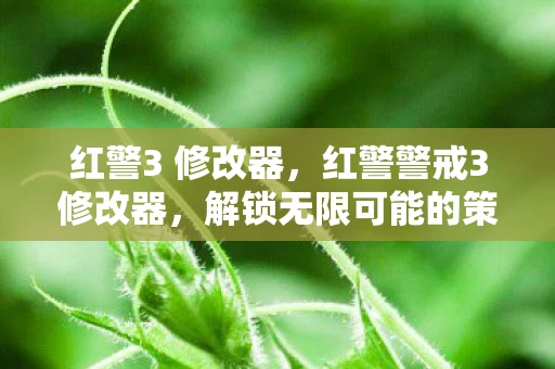 红警3 修改器，红警警戒3修改器，解锁无限可能的策略游戏工具