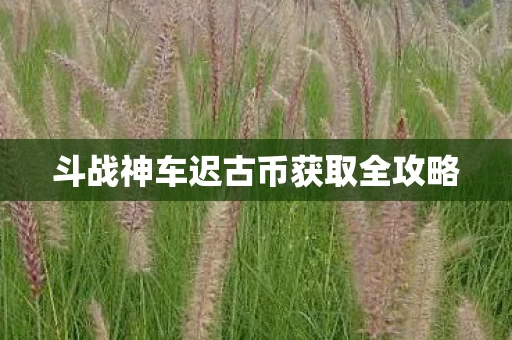 斗战神车迟古币获取全攻略图片