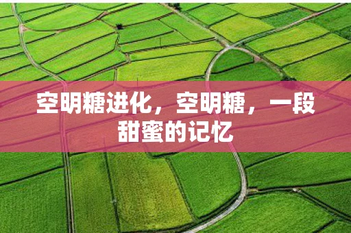 空明糖进化，空明糖，一段甜蜜的记忆